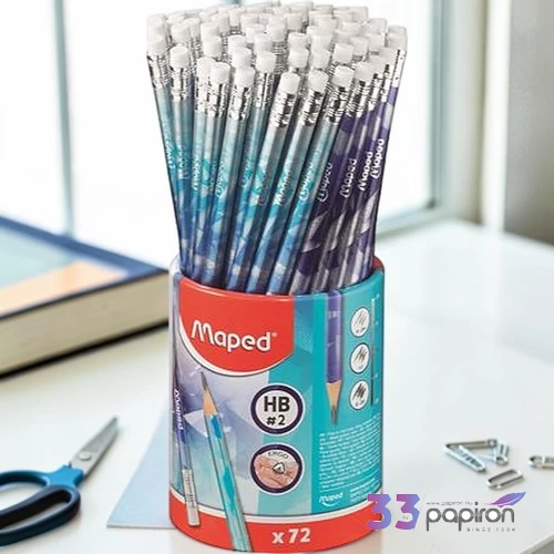 Grafitceruza HB Maped háromszögletű radírral Arctic jégvilág Grafitceruzák radírvéggel 1db/ár