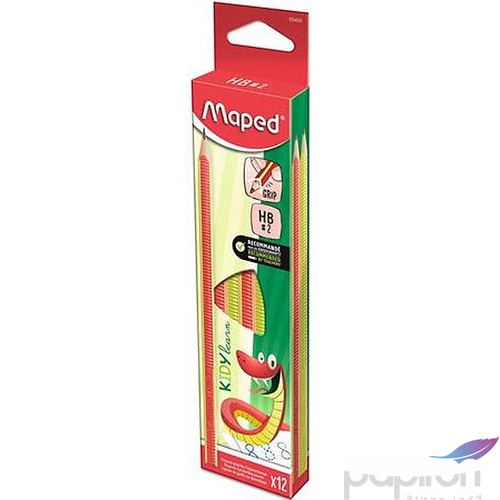 Grafitceruza HB Maped Írástanuló háromszögletű Kidy Learn