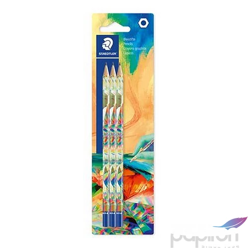 Grafitceruza készlet Staedtler HB, hatszögletű,  170 BK3-2, Multiverzum