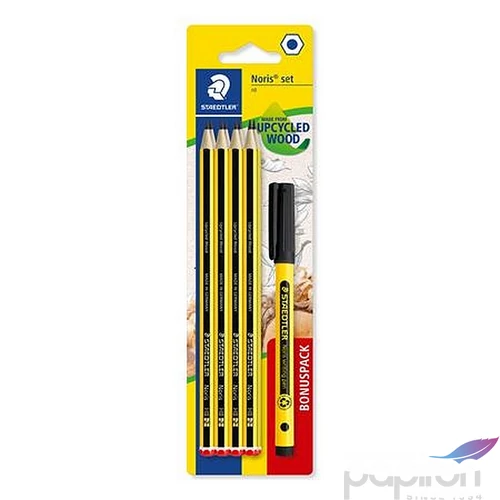 Grafitceruza készlet Staedtler tűfilccel, HB, hatszögletű, Noris 120 8+1 db