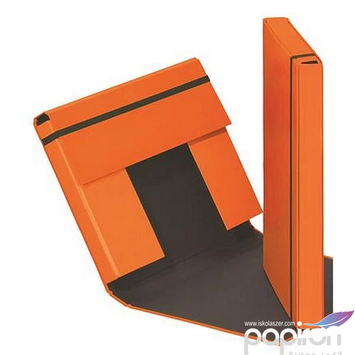 Gumis mappa A4 40mm karton PAGNA Trend narancssárga