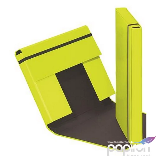 Gumis mappa A4 40mm karton PAGNA Trend lime zöld