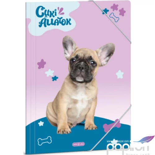 Gumis mappa A4 Ars Una 24' Cuki-Francia bulldog (5426) 50214266