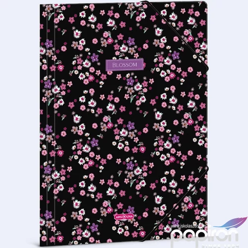 Gumis mappa A4 Ars una 24' Pearl Blossom black (5377) 50213771
