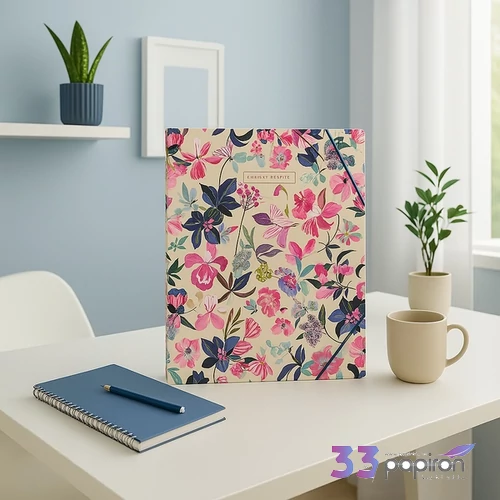 Ars Una Gumis mappa A4 25 Beach Flowers 50214693 350gr vastag kartonból