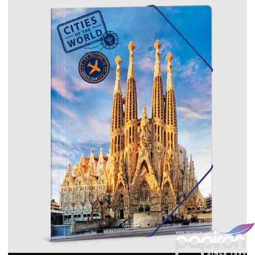 Gumis mappa A4 Ars Una Cities-Barcelona (5314) 23 50213146 prémium
