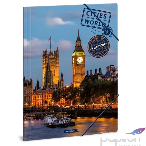 Gumis mappa A4 Ars Una Cities-London (5240) 22 50212361 prémium