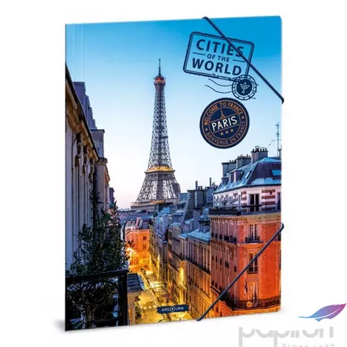 Gumis mappa A4 Ars Una Cities-Paris (5240) 22 50212378 prémium