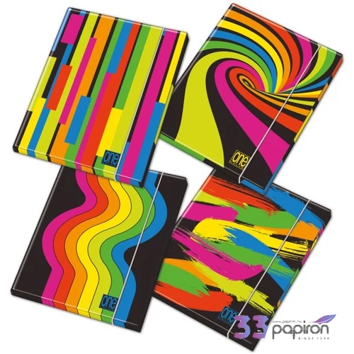 Gumis mappa A4 Blasetti One Color 1,2 cm Black