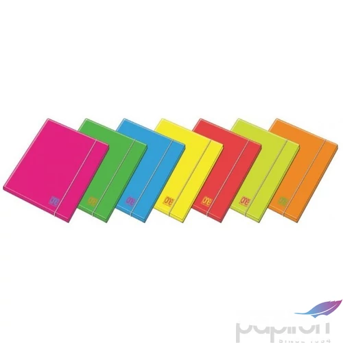 Gumis mappa A4 Blasetti One Color Fluo 1,2 cm 7734 