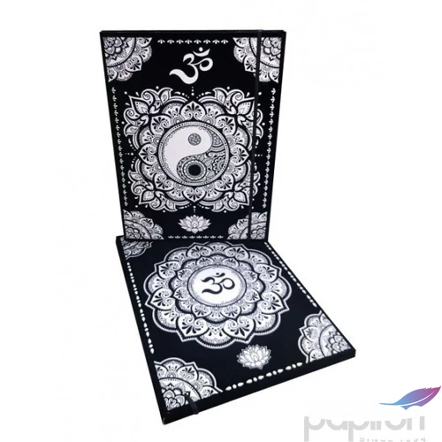 Gumis mappa A4 Colorvelvet MANDALA flokkolt felületű, színezhető 12-es filctoll készlettel CT31