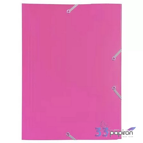Gumis mappa A4 exacompta ECO maxi rózsaszín