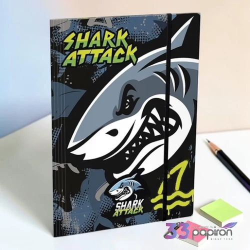 Gumis mappa A4 Lizzy 26 Shark Attack 