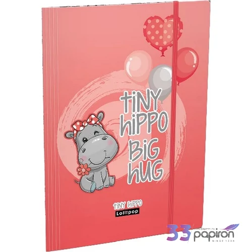 Gumis mappa A4 Lizzy Lollipop Tiny Hippo Lizzy kollekció