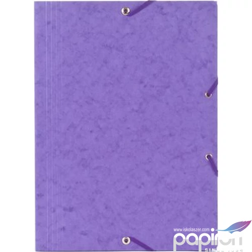 Gumis mappa A4 Prespán Lila