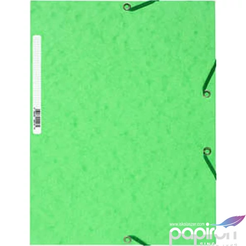 Gumis mappa A4 Prespán V.zöld