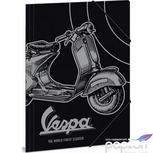 Gumis mappa A4 motor Vespa - robogó 19' Ars Una 90218781 prémium, gumis dosszié