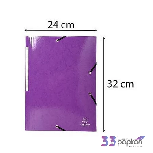 Gumis mappa karton A4 EXACOMPTA Iderama