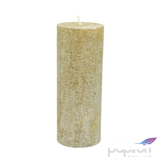 Gyertya henger 7x18cm paraffin arany
