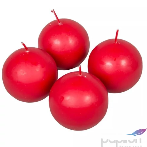 Gyertya paraffin piros gömb alakú 5cm a termék ára 1db-ra értendő!