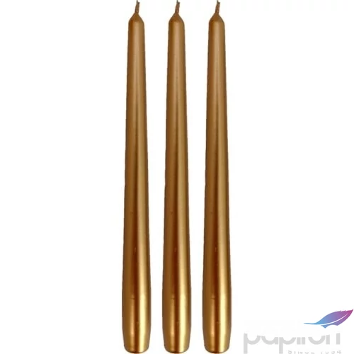 Gyertya kónusz metál 26cm Arany darabos! a termék ára 1db-ra értendő!