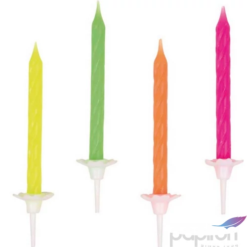 Gyertya party 10db neon 0 R551819