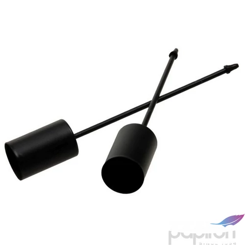 Gyertyatartó betűzős fekete 2,5 cm/12 cm 4db/csomag 