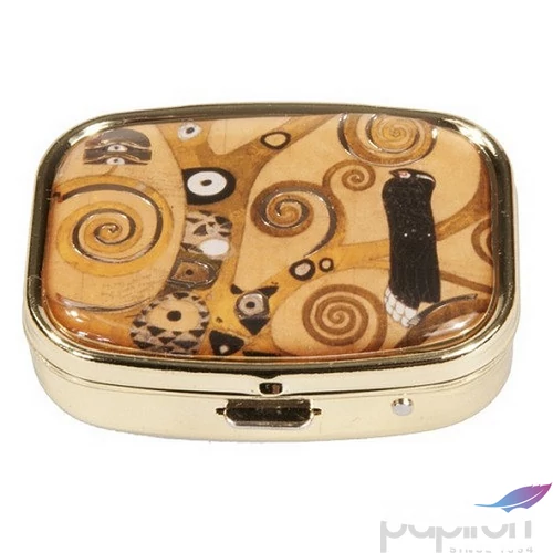 Gyógyszeres fémdoboz 5, 1x1, 8x3, 6cm klimt: Életfa 