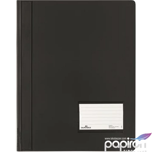 Gyorsfűző, A4 Durable extra erős, széles, fekete DB268001