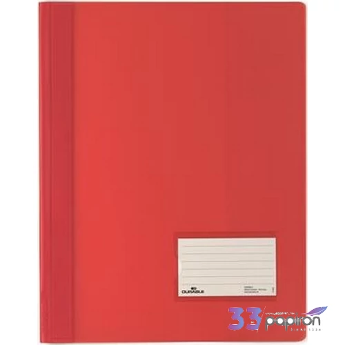 Gyorsfűző, A4 Durable extra erős, széles, piros DB268003