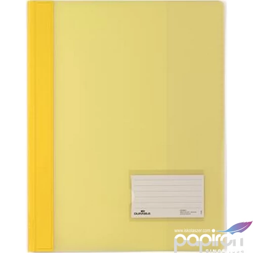 Gyorsfűző, A4 Durable extra erős, széles, sárga DB268004