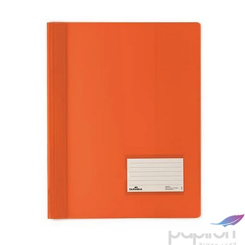 Gyorsfűző A4 extra erős DURABLE DURALUX áttetsző narancs