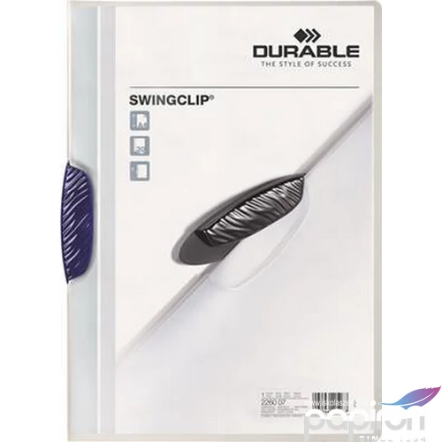 Gyorsfűző klipes A4 Durable sötétkék DB226007