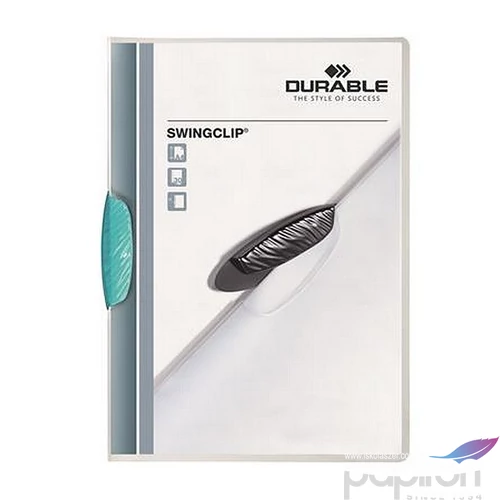 Gyorsfűző klipes A4 DURABLE Swingclip 30 világoskék