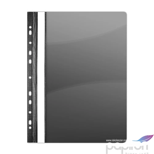 Gyorsfűző lefűzhető PVC Donau A4 Fekete 10db/csomag D1704FK