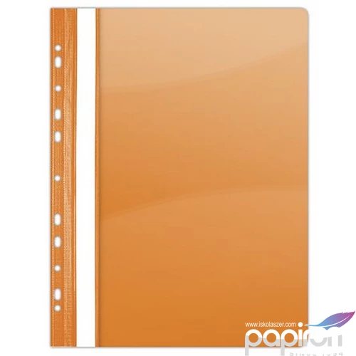Gyorsfűző lefűzhető PVC Donau A4 narancssárga 10db/csomag D1704N