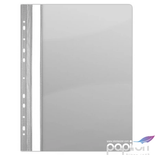 Gyorsfűző lefűzhető PVC Donau A4 szürke 10db/csomag D1704SZ