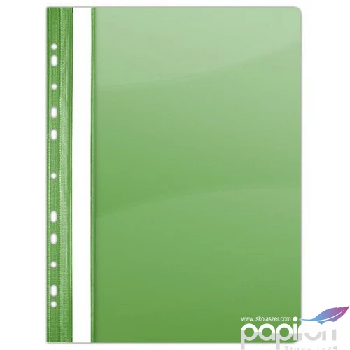 Gyorsfűző lefűzhető PVC Donau A4 Zöld 10db/csomag D1704Z