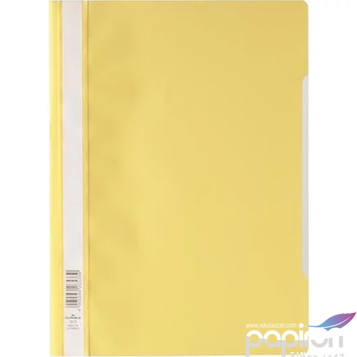 Gyorsfűző PP A4 Economy DURABLE, sárga DB257304