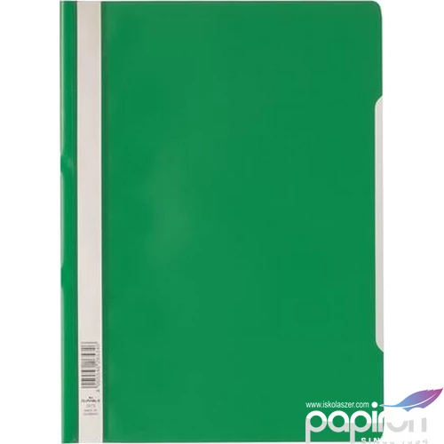 Gyorsfűző PP A4 Economy DURABLE, zöld DB257305
