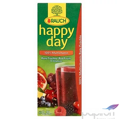 Gyümölcslé 100% 0,2l RAUCH Happy day piros multivitamin
