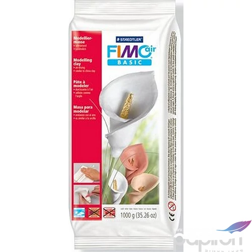 Gyurma 1000 g Fimo Air levegőre száradó Basic fehér FM81010