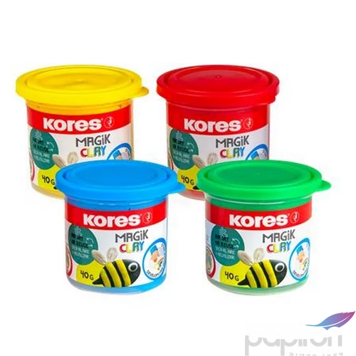 Gyurma 160g Kores Levegőre Száradó, 4 Szín, Magic Clay