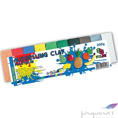 Gyurma színesPulse 10színű 200g-os Iskolaszerek Pulse 00342/220124