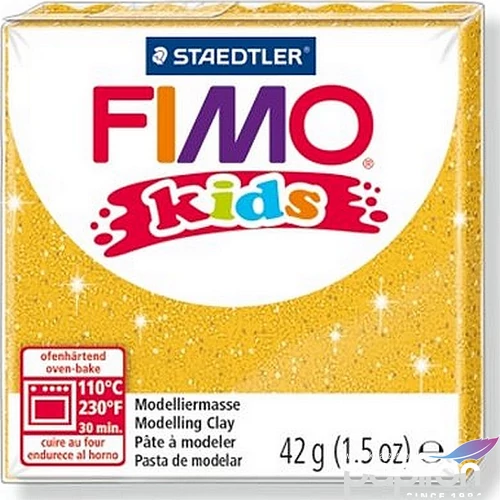 Gyurma 42 g Fimo égethető Kids glitteres arany FM8030112