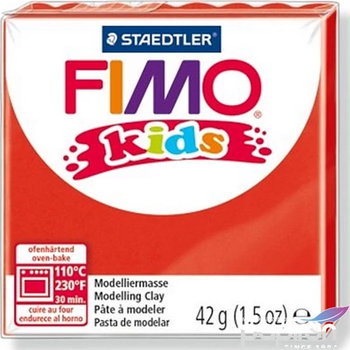Gyurma 42 g Fimo égethető Kids piros FM80302