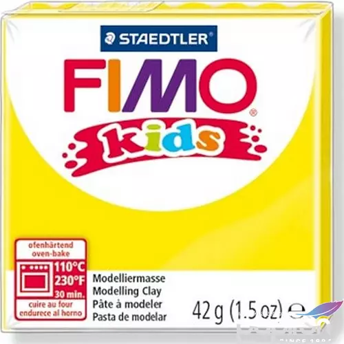 Gyurma 42 g Fimo égethető Kids sárga