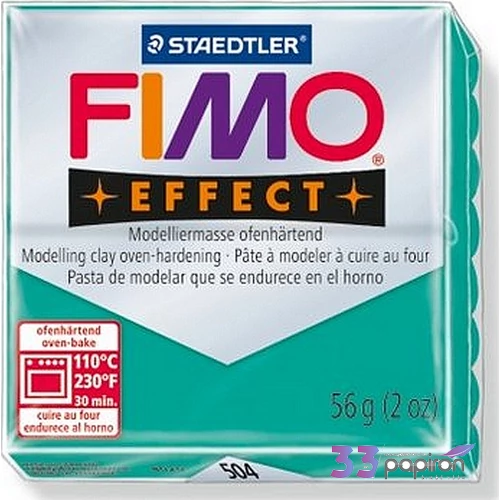 Gyurma 56 g Fimo égethető Effect áttetsző zöld FM8020504
