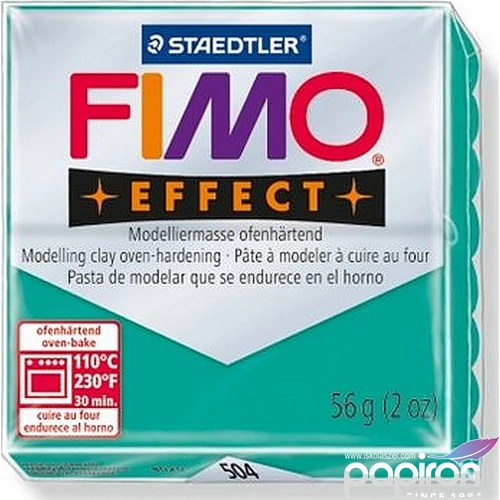 Gyurma 56 g Fimo égethető Effect áttetsző zöld FM8020504
