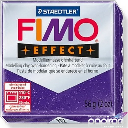 Gyurma 56 g Fimo égethető Effect csillámos bíborlila FM8020602
